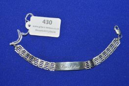 Sterling Silver Bracelet 12.3g Inscribed with Signature