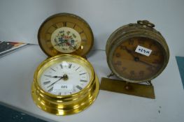 3x Vintage Clocks