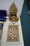 Eluxa Decorative Clock with Wall Brackets plus Miniature Tapestry