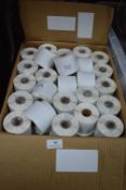 ~100x Rolls of White 54x101mm Adhesive labels