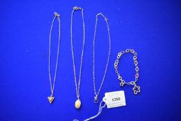 3x 925 Silver Necklaces, and 1x 925 Silver Bracelets ~16.8g total