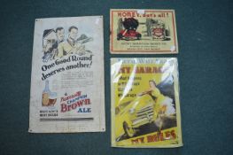 3x Reproduction Metal Advertising Signs