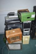 Assorted Electricals Including VHS Players, Sky Boxes, Speakers, etc.