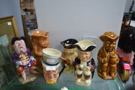 6x Toby Jugs
