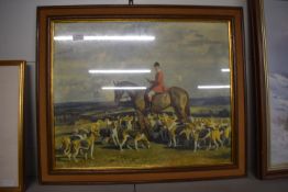 Framed Original Hunting Scene “Stanley Barner” by J. Oden & Sons