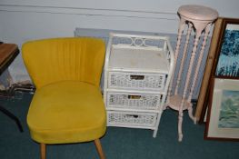 Plant Stand, Drawers, and a Chair (AF)