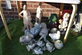 Garden Ornaments Including Frogs