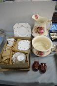 Colclough Boxed Tea Set plus Pottery and Glassware
