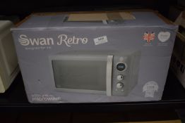 *Swan Retro Grey 800w Microwave (salvage)