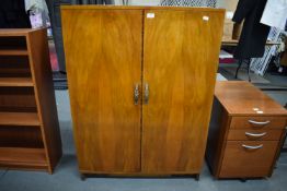 Art Deco Style Walnut Veneered Wardrobe