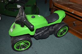 Kid’s Ride-On Green Motorbike