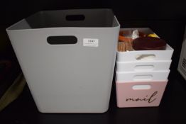 *Quantity of Plastic Tubs