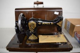 Vintage Jones Sewing Machine