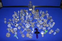 Vintage Decanter Stoppers and Small Bottles