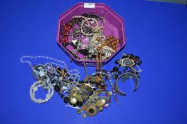 Tub of Costume Jewellery