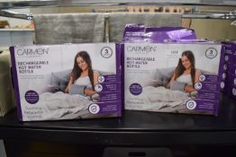 *6x Carmen Rechargeable Hot Water Bottles (salvage)