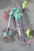 Qualcast Leaf Blower, plus Bosch and Greenworks Strimmers