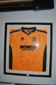 Framed Signed Hull City Football Shirt