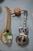 Musical Miniature Guitar and Lute
