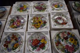 9x Hutschen Reuther Floral Collectible Plates