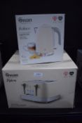 *Swan Cream Toaster and Kettle (salvage)