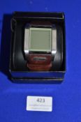 Diesel Digital Wristwatch with Leather Strap