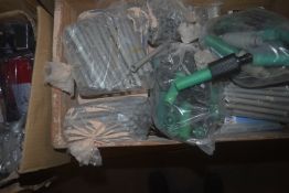 Box of Hose Fittings, Rivets, and Other Ironmongery