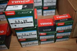 *8x Boxes of Timco Classics Stainless Steel Screws