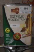 4x 1L of Liberon Extreme Wood Stain Poplar
