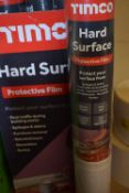 *4x Rolls of Timco Hard Surface Protector Film 25m x 0.6m