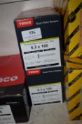 *2x Boxes of Timco Slash Point Screws 6.3x100mm