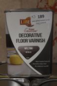 3x 1L of Liberon Decorative Floor Varnish Melting Metallic