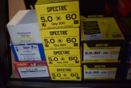 *9x Assorted Boxes of Screws