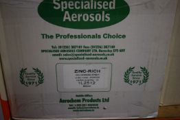 *12x 500ml of Specialised Aerosols Zinc Rich Galvanising Spray