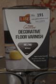 4x 1L of Liberon Decorative Floor Varnish Melting Metallic