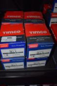 *5x Boxes of Timco Twin Threaded Wood Screws 10x1”, and 5x Boxes of 10x0.75”
