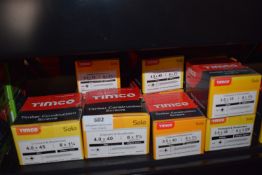 *Quantity of Assorted Timco Chipboard and Wood Screws