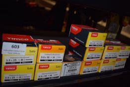 *Quantity of Assorted Timco Chipboard and Wood Screws