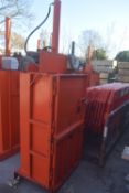 *CK International Model CK 51V Single Chamber Vertical Baler, Single Phase, Auto Cycle, 75kg