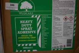 *12x 500ml of Wud Care Heavy Duty Spray Adhesive