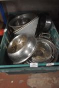 *Box of Assorted Stainless Steel Dog Bowls