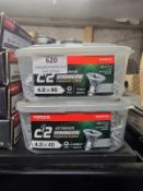 *2x Boxes of Timco Exterior Strong Fix Premium Screws 4x40