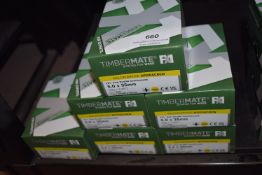 *5x Packs of Timbermate FX1 Multipurpose Wood Screws: 4x packs 5x35mm, and 1x pack 5x40mm
