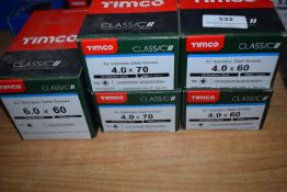 *5x Boxes of Timco Classics Stainless Steel Screws