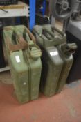 2x Metal Jerry Cans