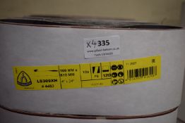 *4x 10pks of 100x610mm F5 120-grit Sanding Belts