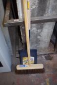 *Broom and Digging Spade with Wood Shaft