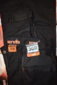 *Scruffs Black Work Trousers Size: 30R