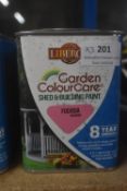 3x 1L of Liberon Garden Colour Shed & Building Paint Fuchsia