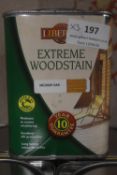 3x 1L of Liberon Extreme Wood Stain Medium Oak